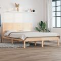 vidaXL Posteľný rám, drevený masív 135x190 cm, dvojlôžko