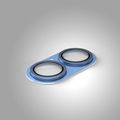 Etteri full camera lens guard for iPhone 17 blue