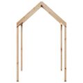 vidaXL Strecha na detskú posteľ 207x95,5x159 cm borovicový masív