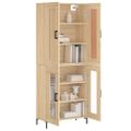 vidaXL Vysoká skrinka dub sonoma 69,5x34x180 cm spracované drevo