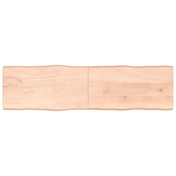 vidaXL Stolová doska 220x60x(2-6) cm neošetrený masív živé hrany