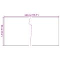 vidaXL Balkónová zástena čierna 500x90 cm polyratan