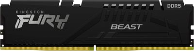 Kingston FURY Beast/DDR5/64GB/6000MHz/CL40/4x16GB/Black