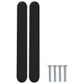 vidaXL Rukoväť skrine 2 ks Čierna 121 x 16.6 x 28.3 mm Železo