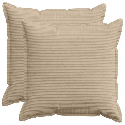 vidaXL Poťah na podložku 2 ks HOUTEN Sivohnedá 60 x 60 cm manšestr