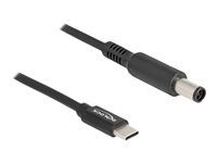 Elektrický kábel - USB-C (M) do DC jack 7,4 x 5 mm (M) - 20 V - 3 A - 1.5 m - čierna