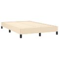 vidaXL Boxspring posteľ s matracom krémová 120x190 cm látka