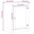 vidaXL HiFi skrinka Corona 60x50x82 cm borovicový masív