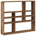 vidaXL Nástenná polička Old Wood 90x16x78 cm Engineered Wood