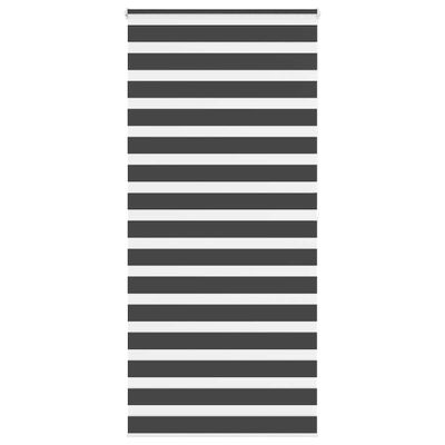 vidaXL Zebra roleta čierna 115x200 cm šírka látky 110,9cm polyester
