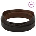 vidaXL Kožený remienok 1 Tmavohnedá 500 x 3,5 cm Koža