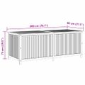 vidaXL Záhradný úložný box 200x80x75 cm akáciový masív