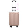 vidaXL Kufor so zámkom ružovozlatá 34 x 23 x 55.5 cm ABS plast