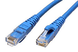 UTP patchkabel kategórie 6, 0,5m, LSOH, modrý
