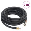 vidaXL Hybridná vzduchová hadica, čierna 0,6" 2 m, guma a PVC