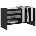 vidaXL Skrinka na gramofónové platne Čierny dub 78,5 x 35 x 45 cm
