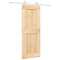 vidaXL Posuvné dvere Prírodná a biela 80 x 210 cm