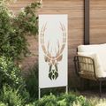vidaXL Záhradná clona na súkromie Zvieracia potlač Biela 50 x 140 cm