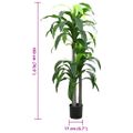 vidaXL Umelý dracaena strom 36 listov 180 cm zelený
