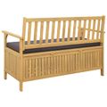 vidaXL Úložná lavička 2 -Seater 120 x 63 x 84 cm Obdĺžnikový