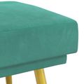 vidaXL Dvojvrstvová lavica Tyrkysová 120 x 45 x 46 cm Zamat
