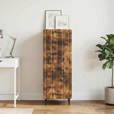 vidaXL Servírovacia skriňa Dymový dub 34,5 x 33 x 92 cm