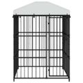 vidaXL Vonkajšia voliéra pre psy so strechou 150x150x210 cm
