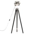 vidaXL Lampa na statíve čierna 97 cm mangovníkový masív