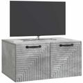vidaXL Nástenná TV skrinka Nástenný Betónovo sivá 59,5 x 41 x 30 cm