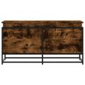 vidaXL Úložný box s vekom dymový dub 100x40x51,5 cm kompozitné drevo