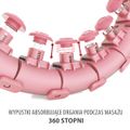 Sada masážnej obruče so závažím HMS HHW01 a zoštíhľujúceho pásu BR163 ružová