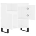 vidaXL Komoda biela 60x35x70 cm spracované drevo