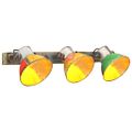 vidaXL Industriálna nástenná lampa farebná 65x25 cm E27