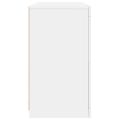 vidaXL Komoda s LED svetlami biela 123x37x67 cm