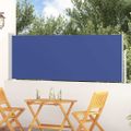 vidaXL Zaťahovacia bočná markíza na terasu 100x314 cm, modrá