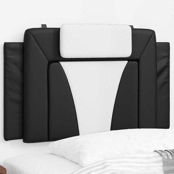 vidaXL Vankúš na čelo postele Viana čierno-biely 90 cm umelá koža