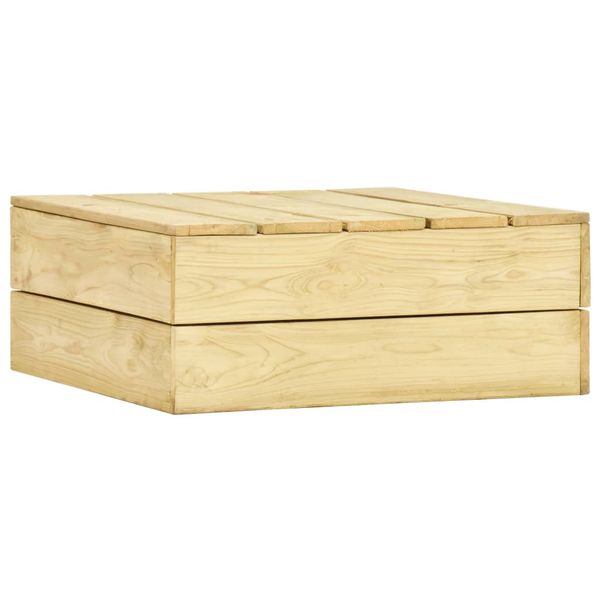 vidaXL Záhradný stôl 75x75x31 cm impregnovaná borovica