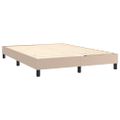 vidaXL Boxspring posteľ s matracom kapučínová 140x190 cm umelá koža