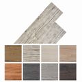 vidaXL Podlahové dosky Biely 5,26 m² 18 ks PVC