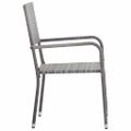 vidaXL 9-dielna záhradná jedálenská súprava polyratan antracitová