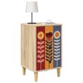 vidaXL Nočný stolík ESSEN 2 ks Dub sonoma 36 x 33 x 60 cm