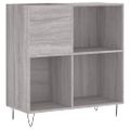 vidaXL Skrinka na platne sivá sonoma 84,5x38x48 cm kompozitné drevo