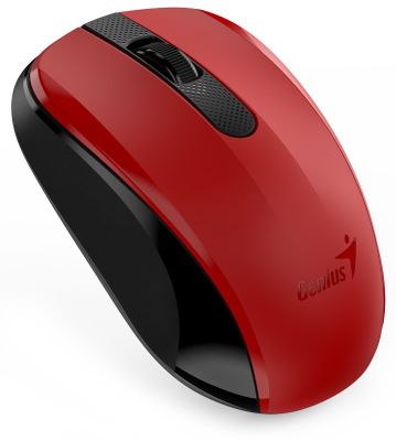 Genius NX-8008s/Kancelárska/Optická/1 200 DPI/Bezdrôtová USB/Červená