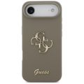 Guess Silicone Big 4G Script puzdro pre iPhone Air hnedá