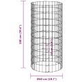 vidaXL Záhradný kompostér Ø50x100 cm pozinkovaná oceľ