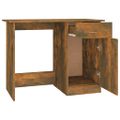 vidaXL Stôl dymový dub 100x50x76 cm spracované drevo