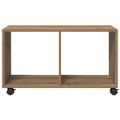 vidaXL Skrinka na kolieskach dub artisan 72x33x42,5cm kompozitné drevo