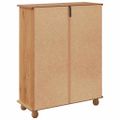 vidaXL Skriňa na topánky so zásuvkou ASKIM Hnedá 85 x 35 x 108 cm