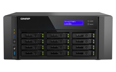 QNAP TS-h1277AFX-R7-32G (Ryzen 7 5,5 GHz, ZFS, 32 GB DDR5 ECC RAM, 12 x 2,5'' SATA, 2 x 2,5 GbE, 2 x 10 GbE)