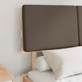vidaXL Rám postele s čalúneným čelom Sivohnedá 120 x 200 cm